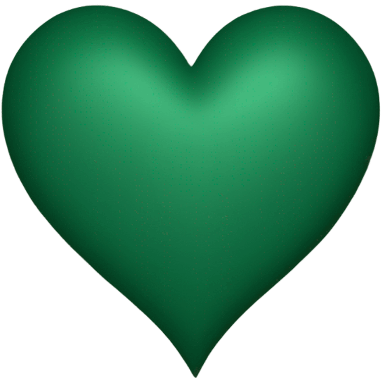 Dark green heart emoji