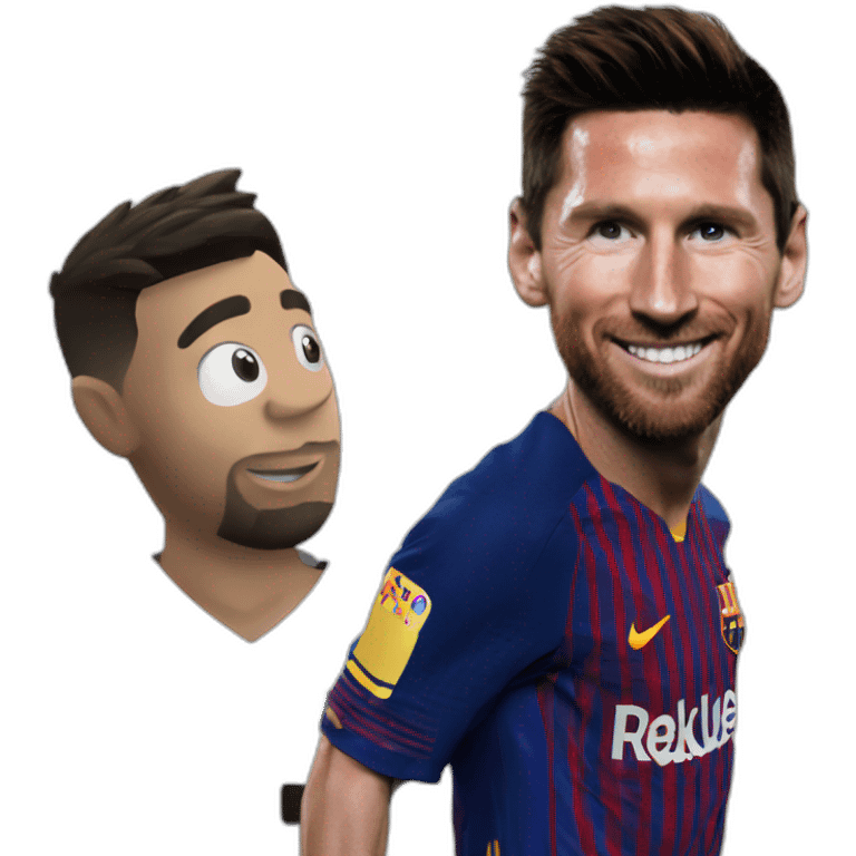 Messi sur ronaldo emoji