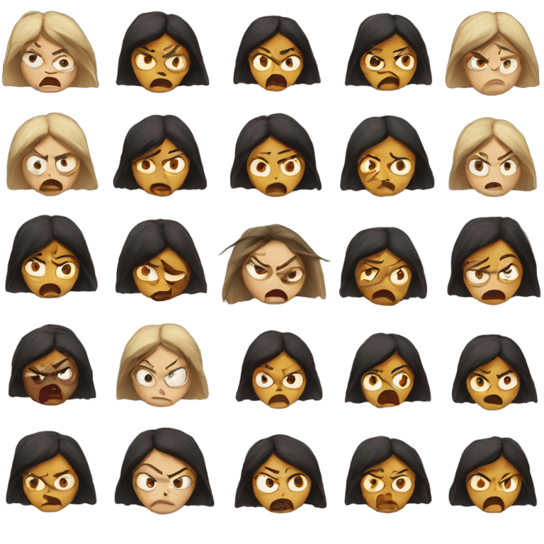 Angry women emoji