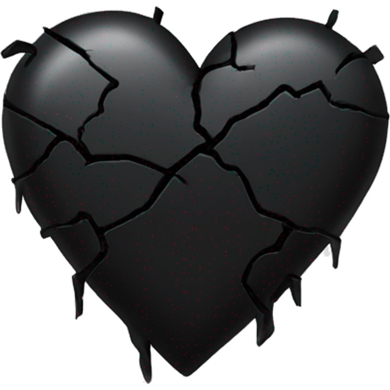 Broken black heart emoji