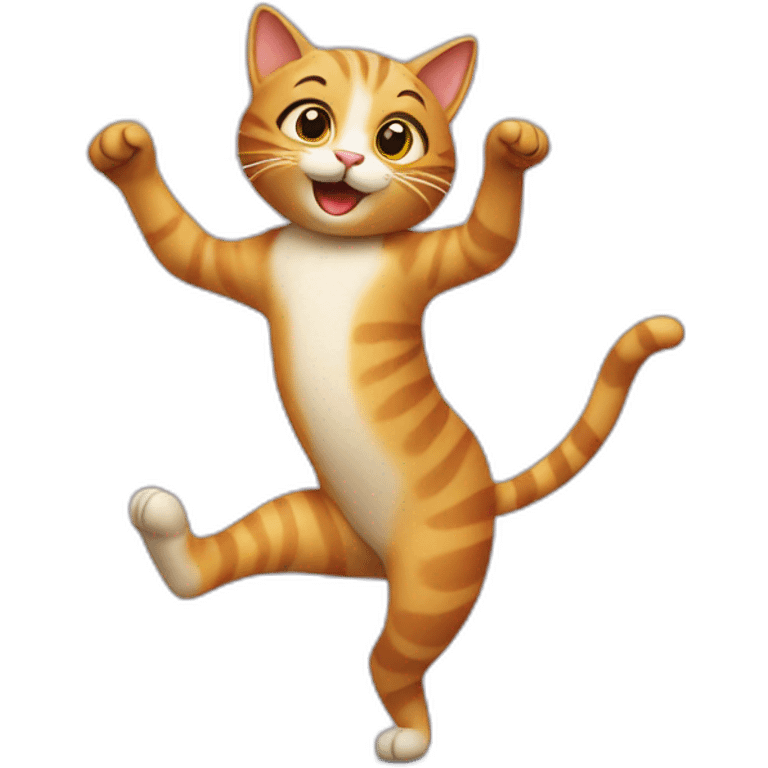 Cat dancing emoji