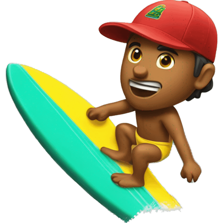 camaron surfeando emoji