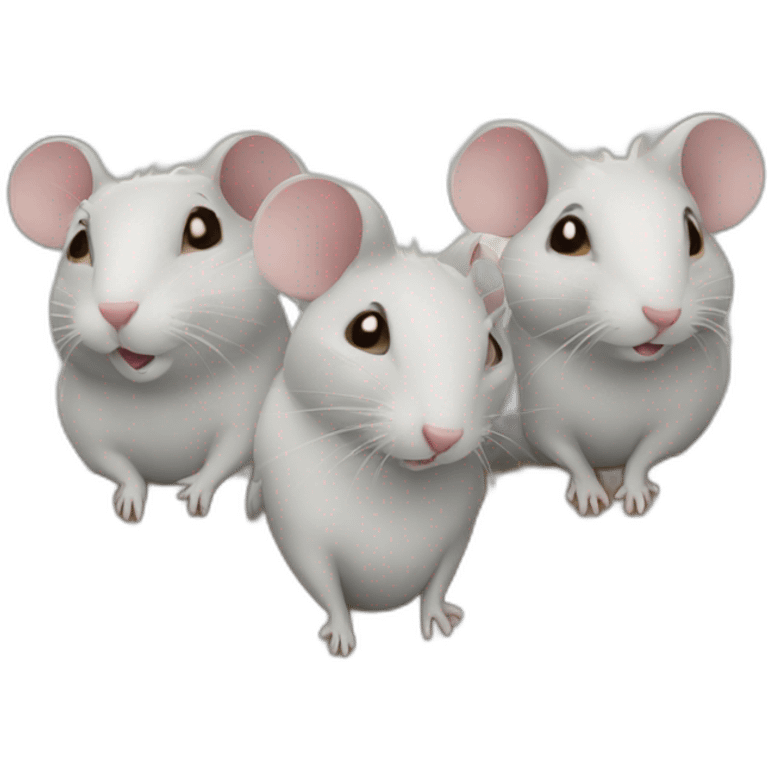 four gossip rats emoji