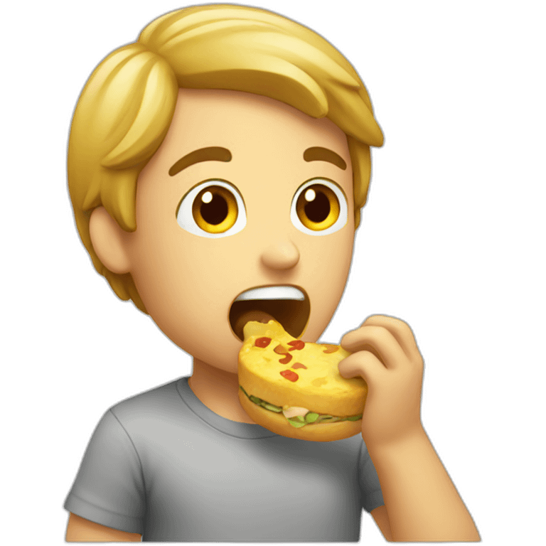 guy eating emoji