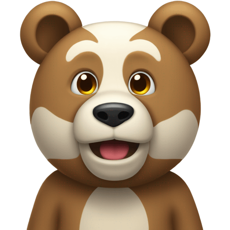 Un oso coquette emoji