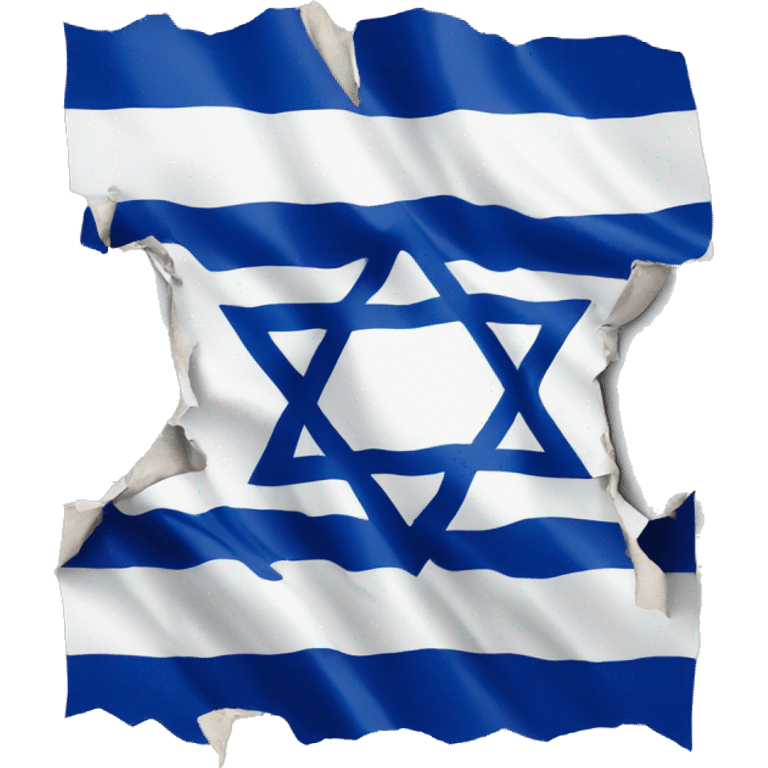 Israel flag ripped emoji