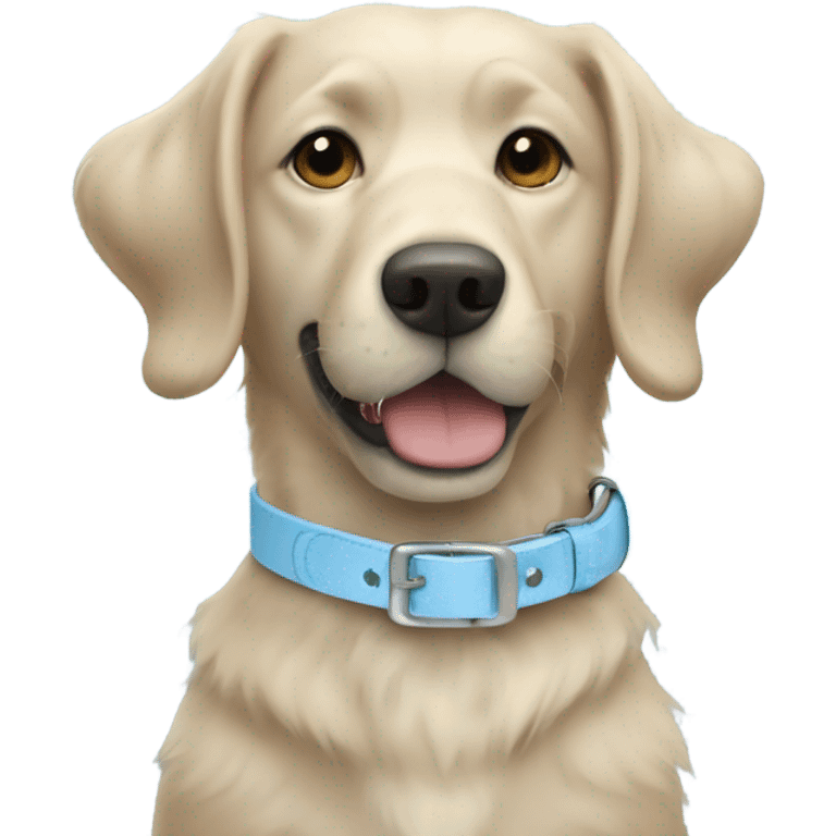 Light blue dog collar  emoji