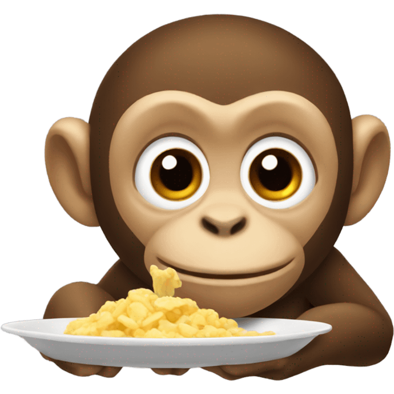 monkey eating food emoji