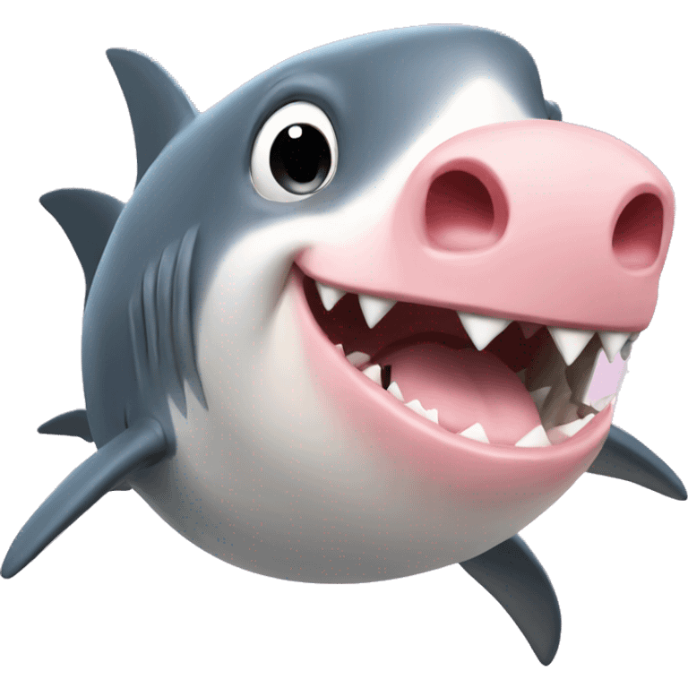 shark + pig emoji