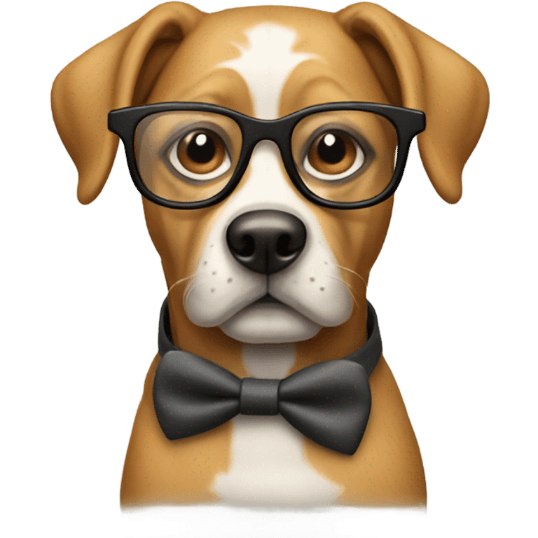 dog with glasses emoji