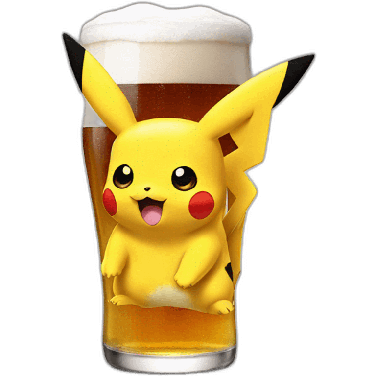 Pikachu bier emoji