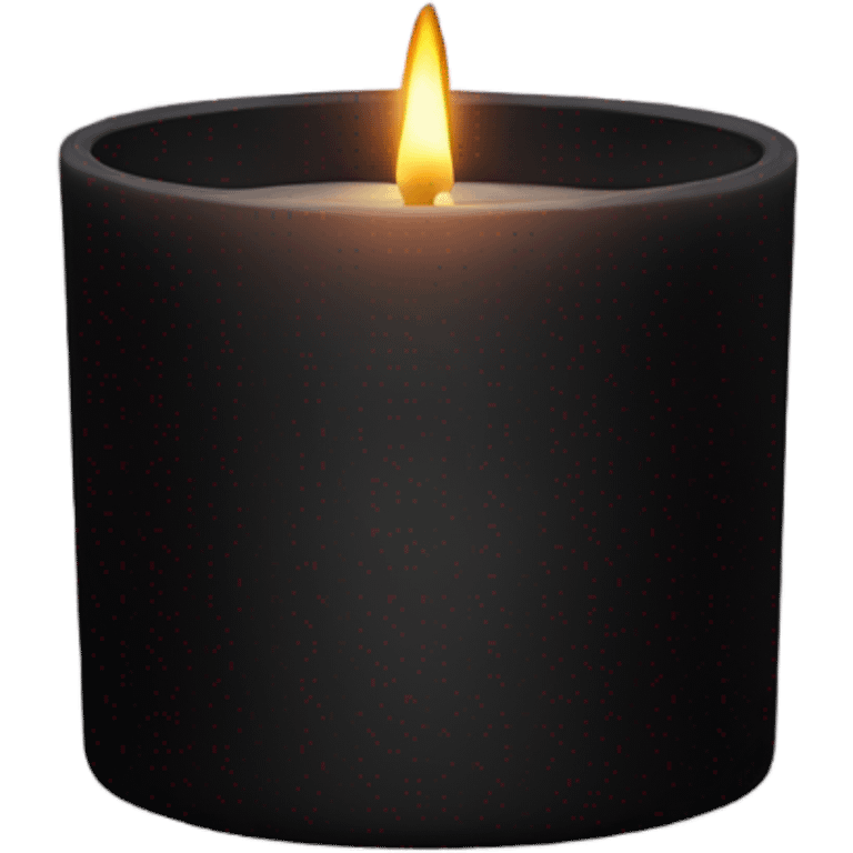 black luxury candle emoji