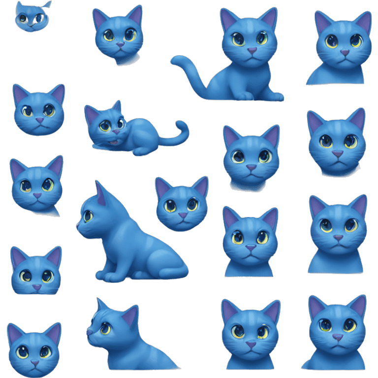 blue cat emoji