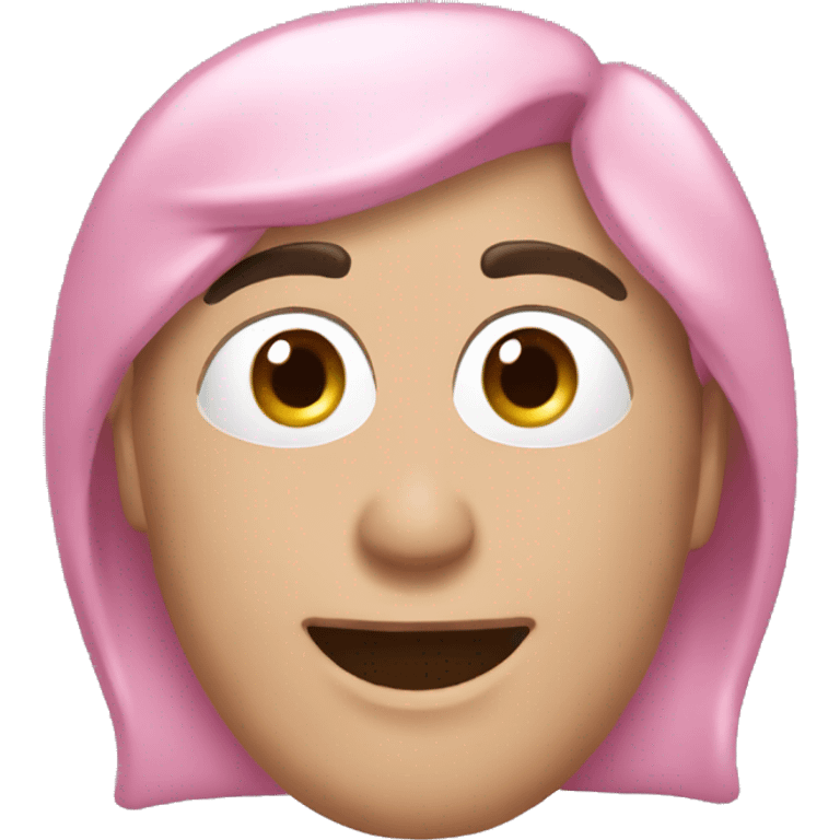 Pembe çiçekli kalp emoji