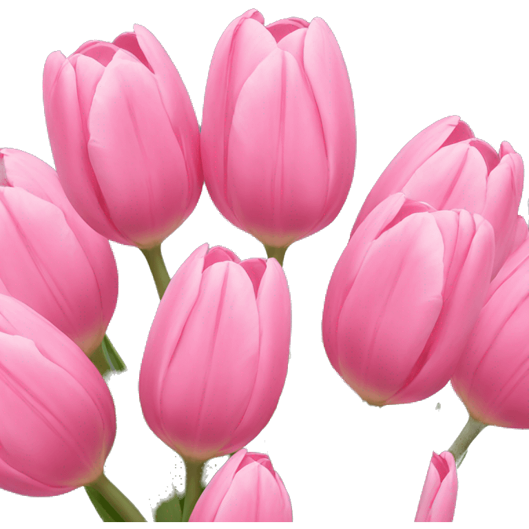 Pink tulips emoji