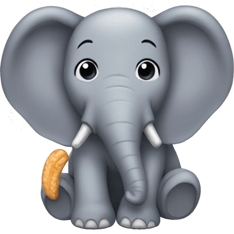 elephant peanut emoji