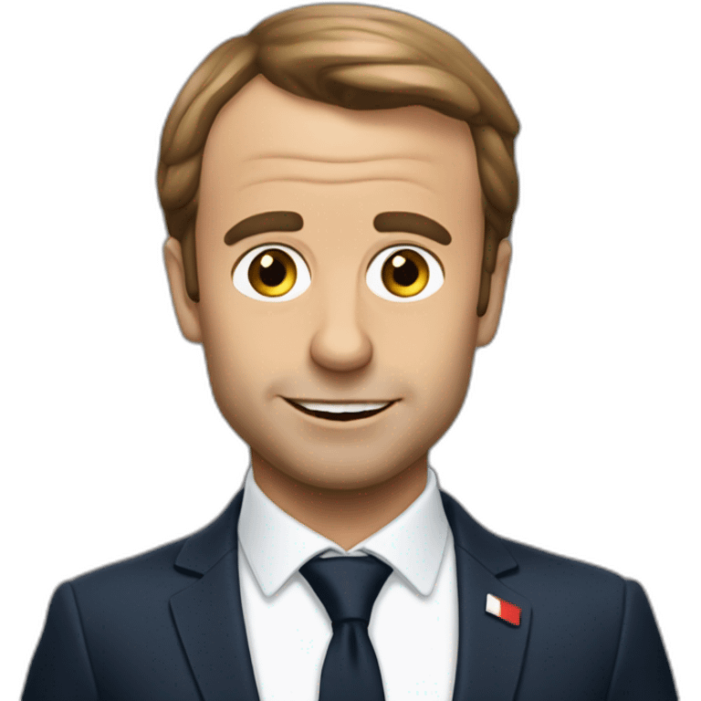 Macron qui fait caca emoji