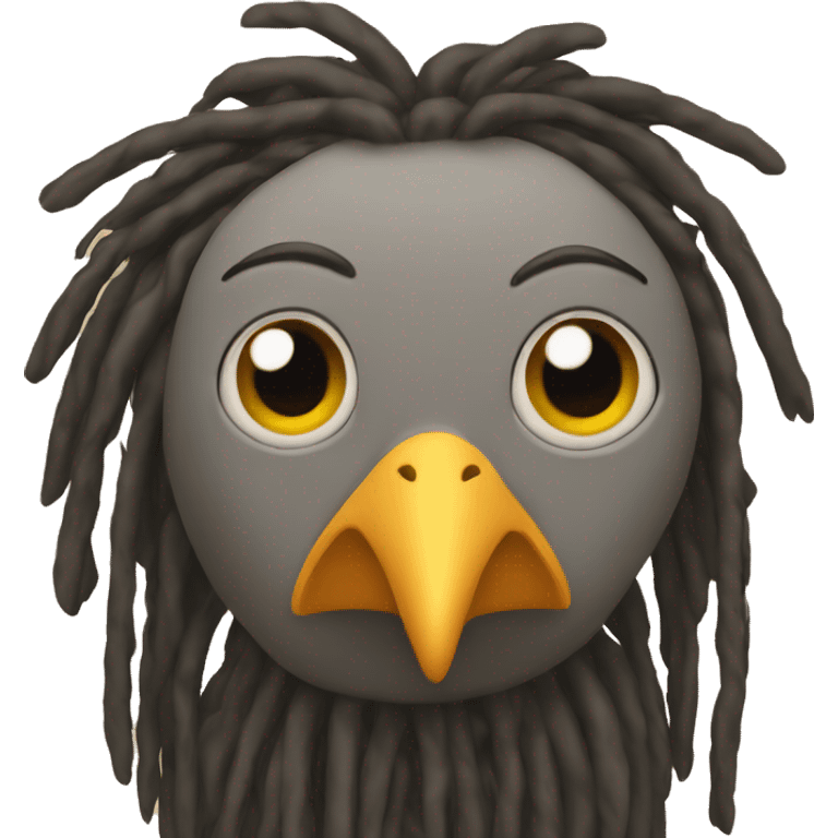 Bird with dreads emoji