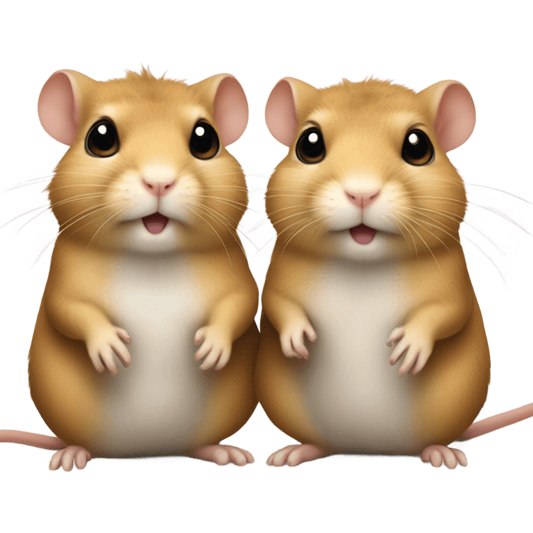 Gerbil friends emoji