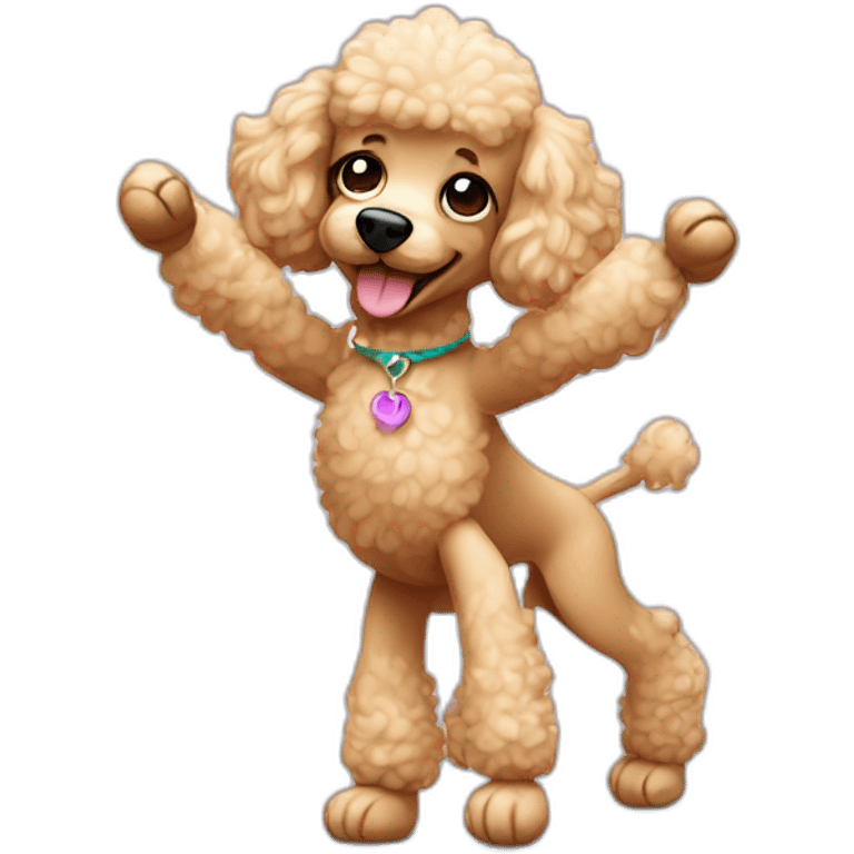 Dancing poodle emoji