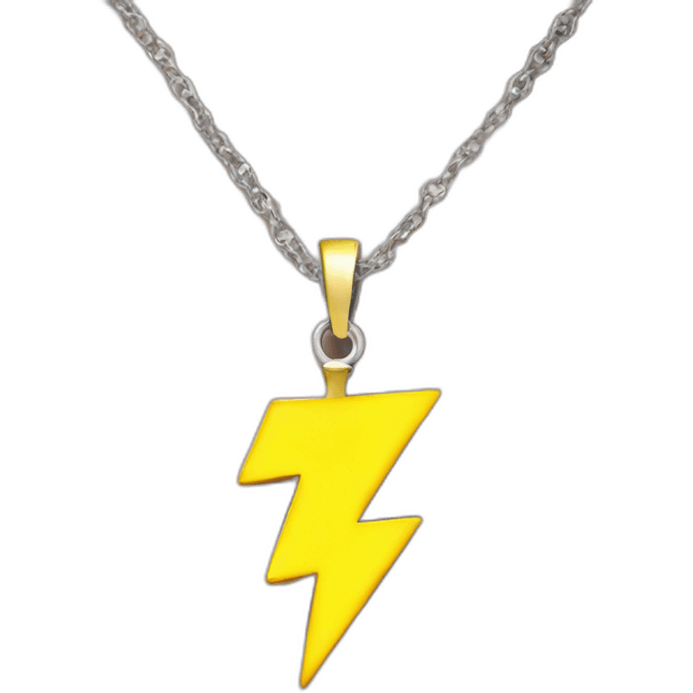 lightening necklace emoji