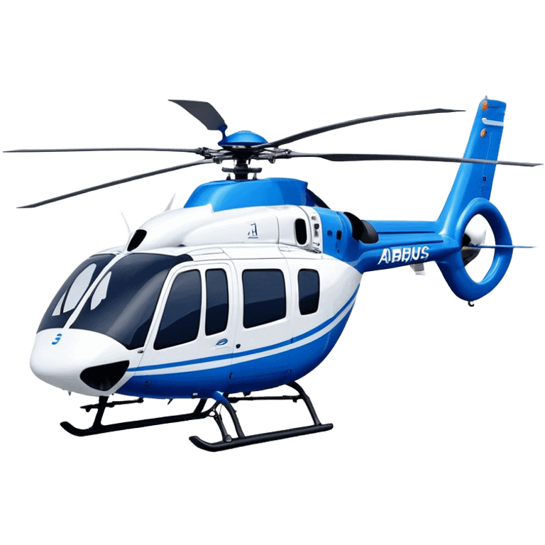 Eurocopter EC135 - Airbus Helicopters (Model Year: 2020) (Iconic colour: Blue and white) emoji