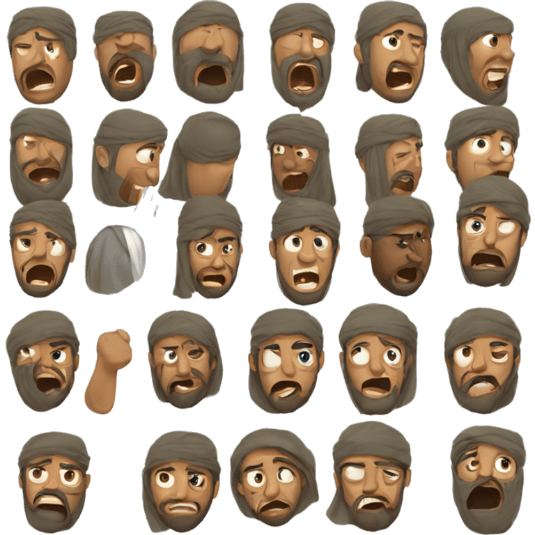 arab warrior cry emoji