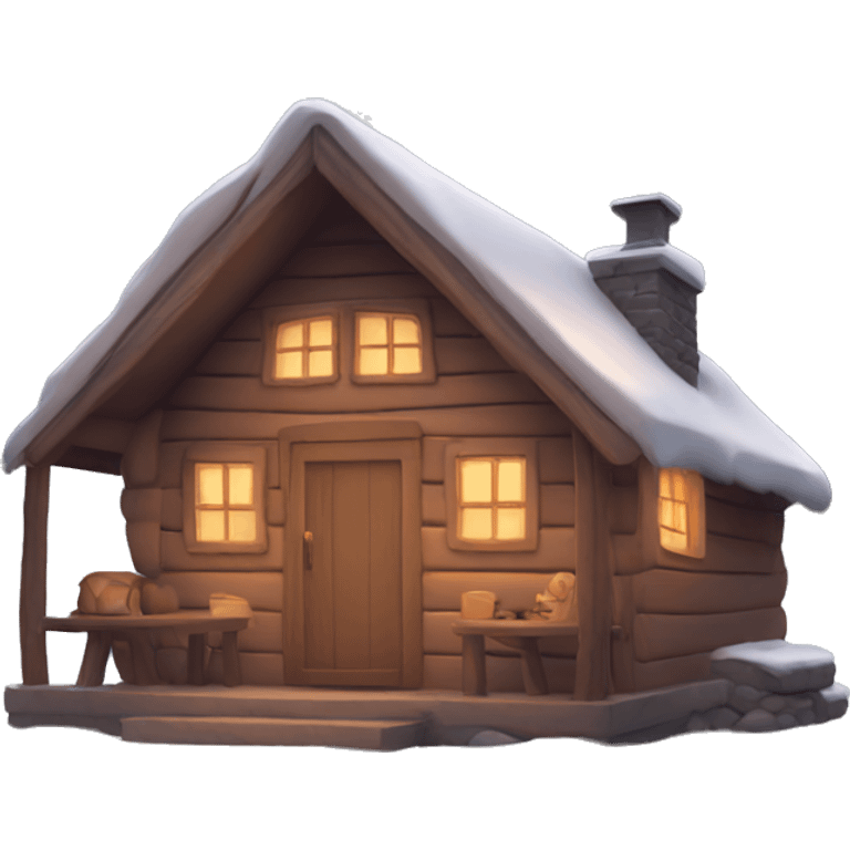 cute cozy warm cabin emoji