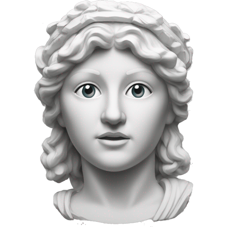 Sculpture of Athena the Greek goddess  emoji