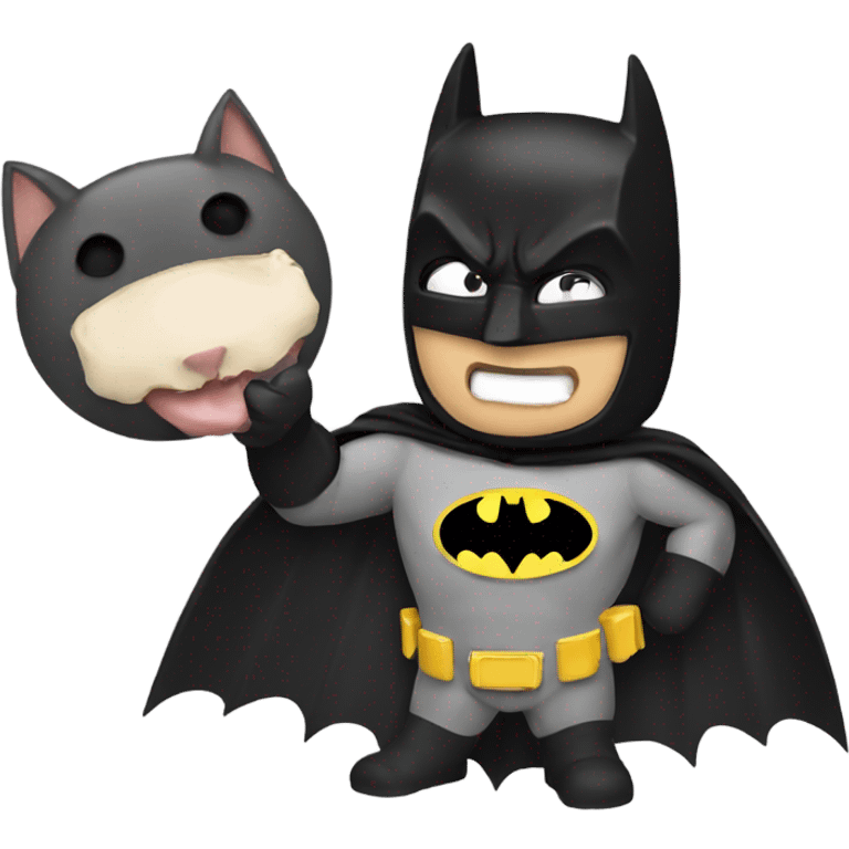 Batman Eating Mouse emoji