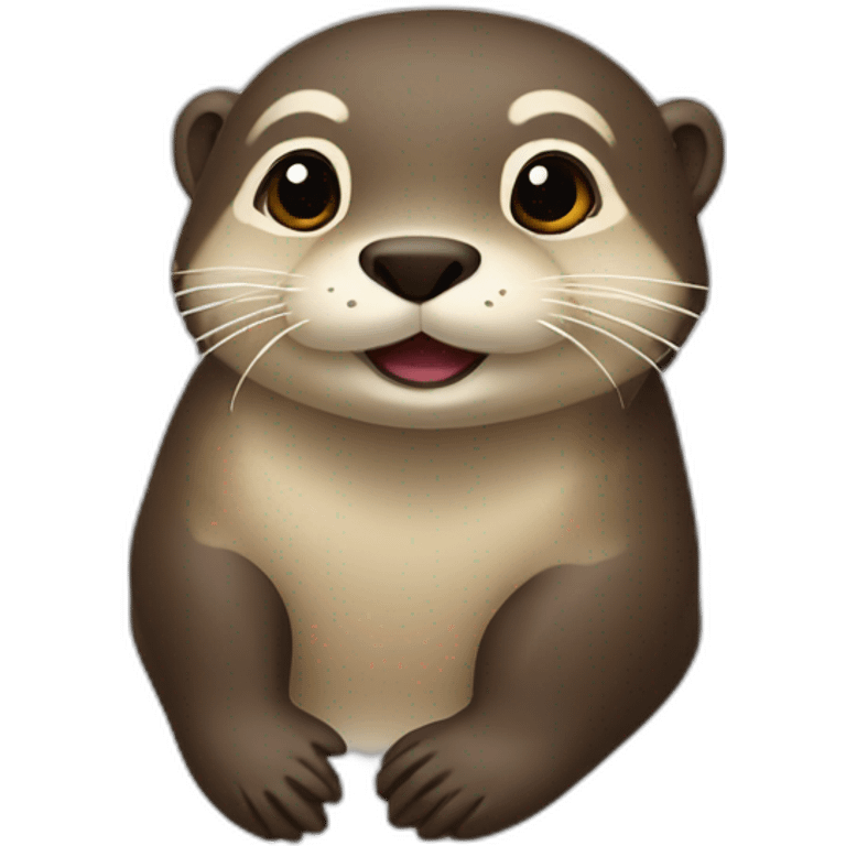 Une loutre posée emoji