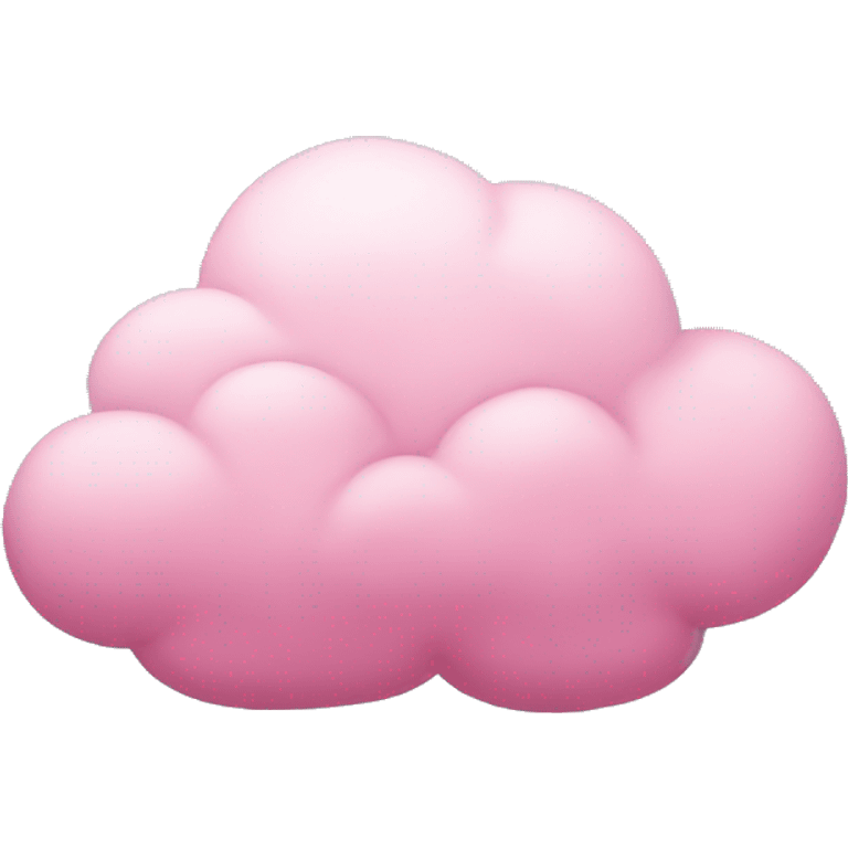 Pink cloud emoji