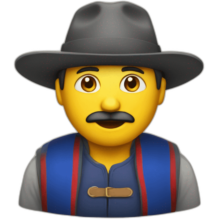 Man in Moldovan hat emoji