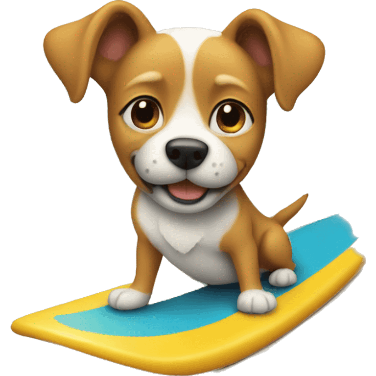 Dog on a surfboard  emoji