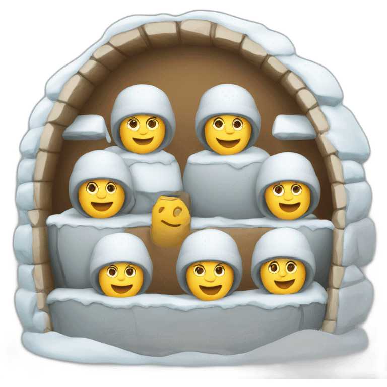 igloo team-work sign emoji