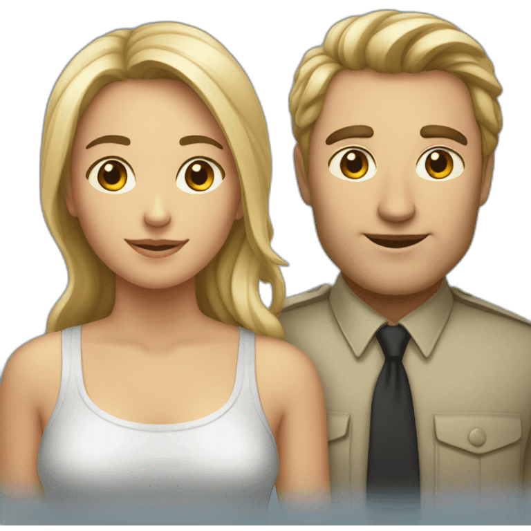 Un homme et une femme qui ken emoji