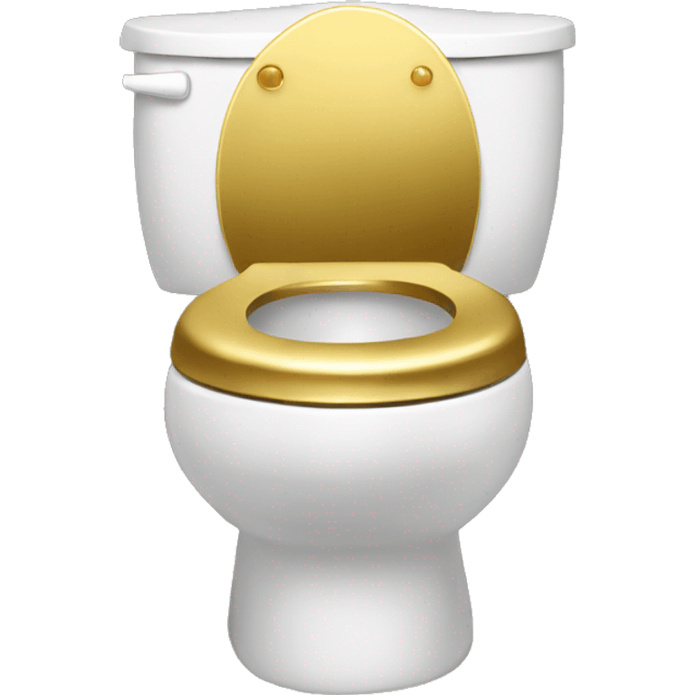 fancy gold and diamond toilet  emoji