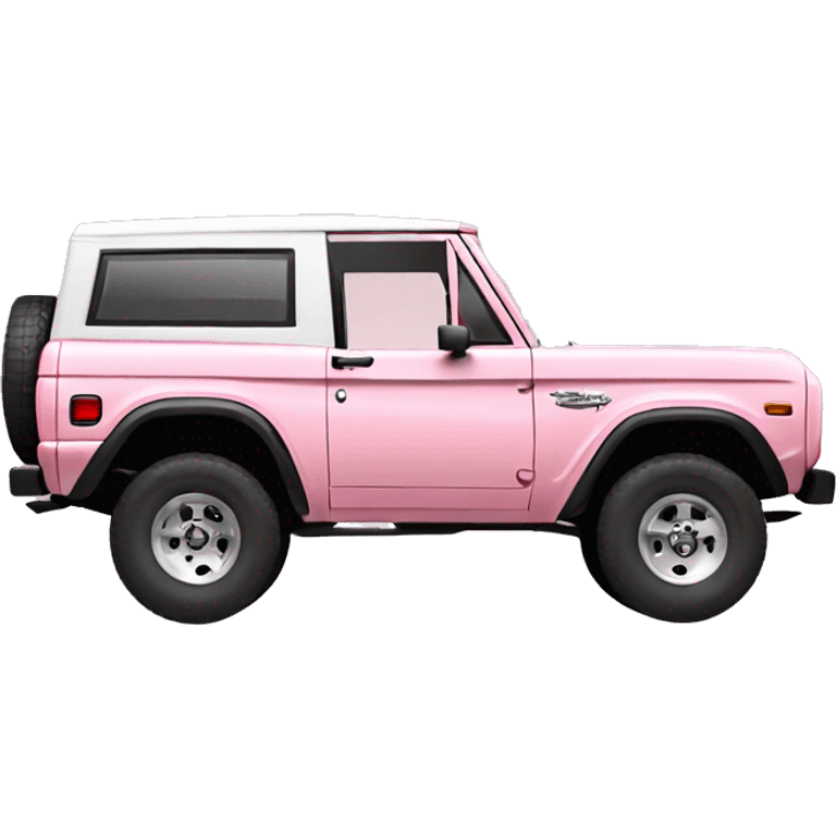 Light pink ford bronco two door emoji