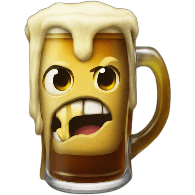 Zelda drink a beer emoji