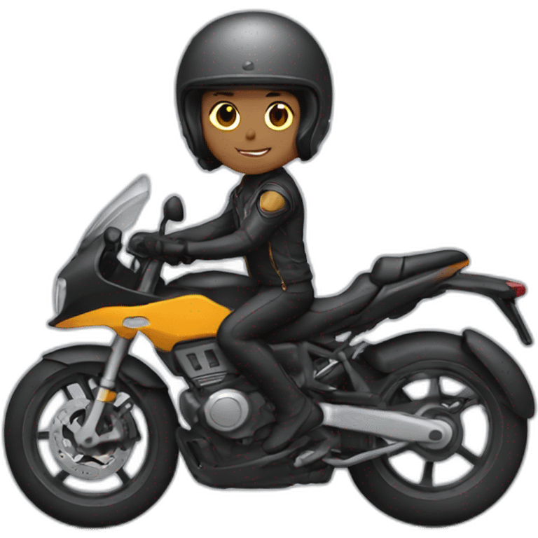 motorcycle rider emoji