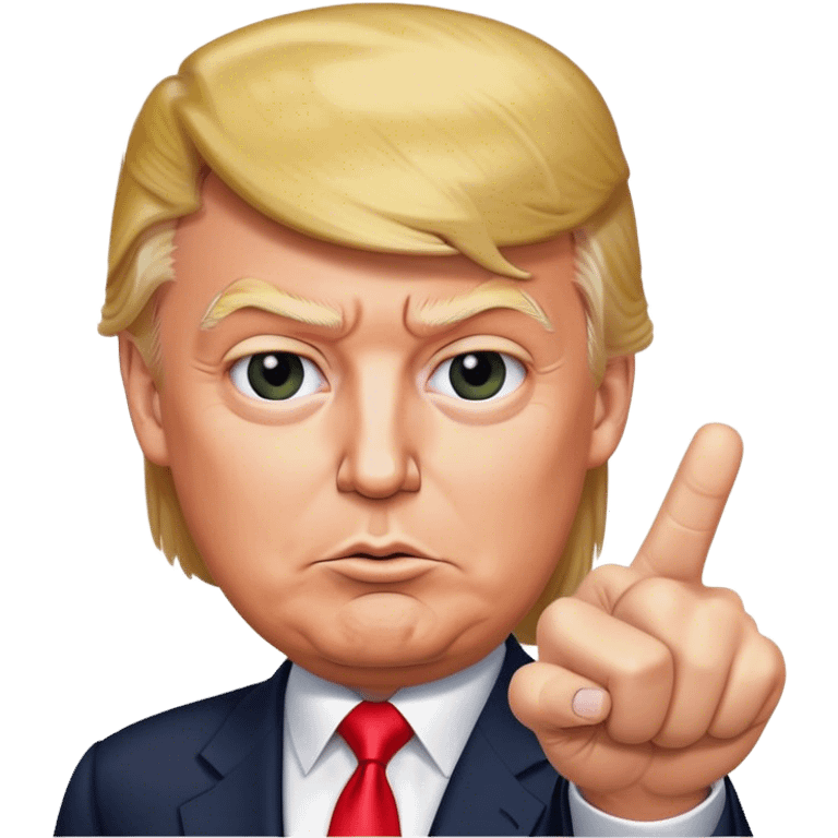 Donald Trump points his finger at the camera
realistic emoji