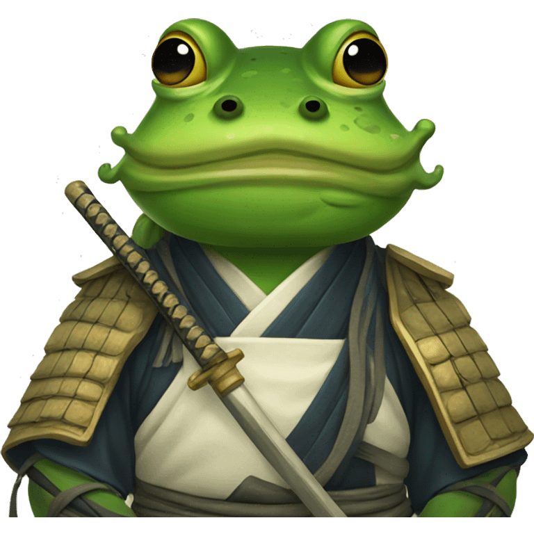 Samurai frog emoji