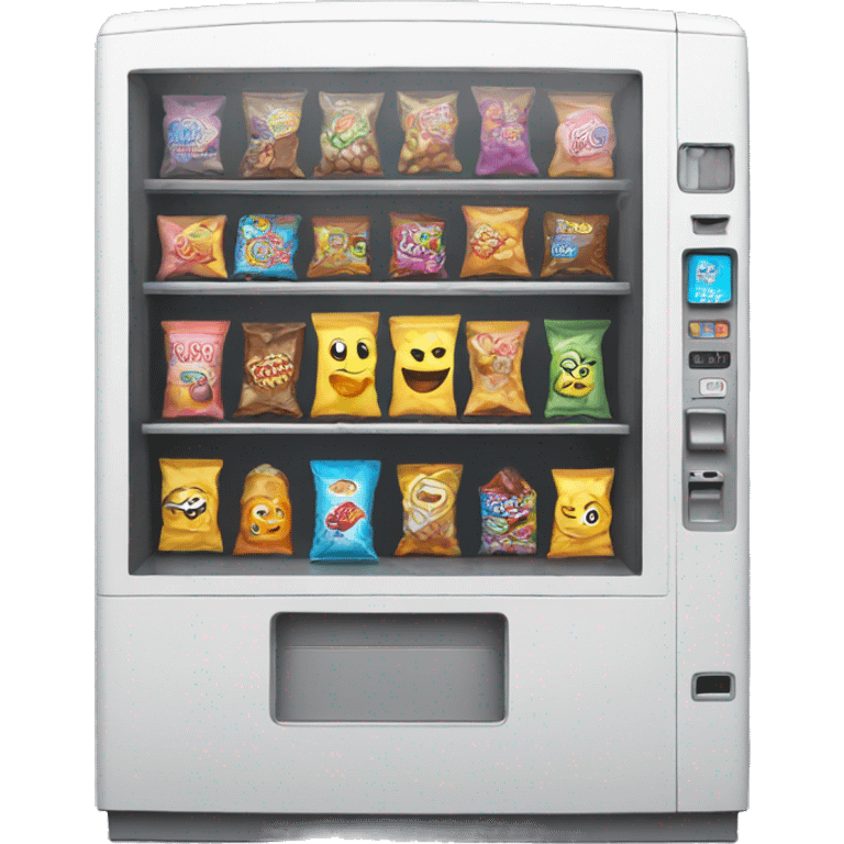 Vending machine with candy inside emoji