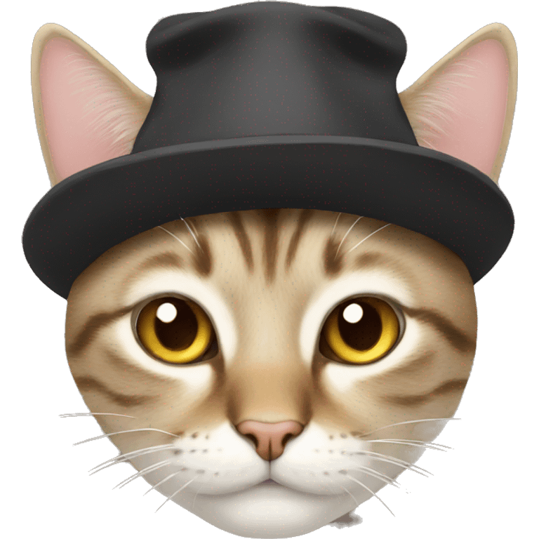 Cat with hat  emoji