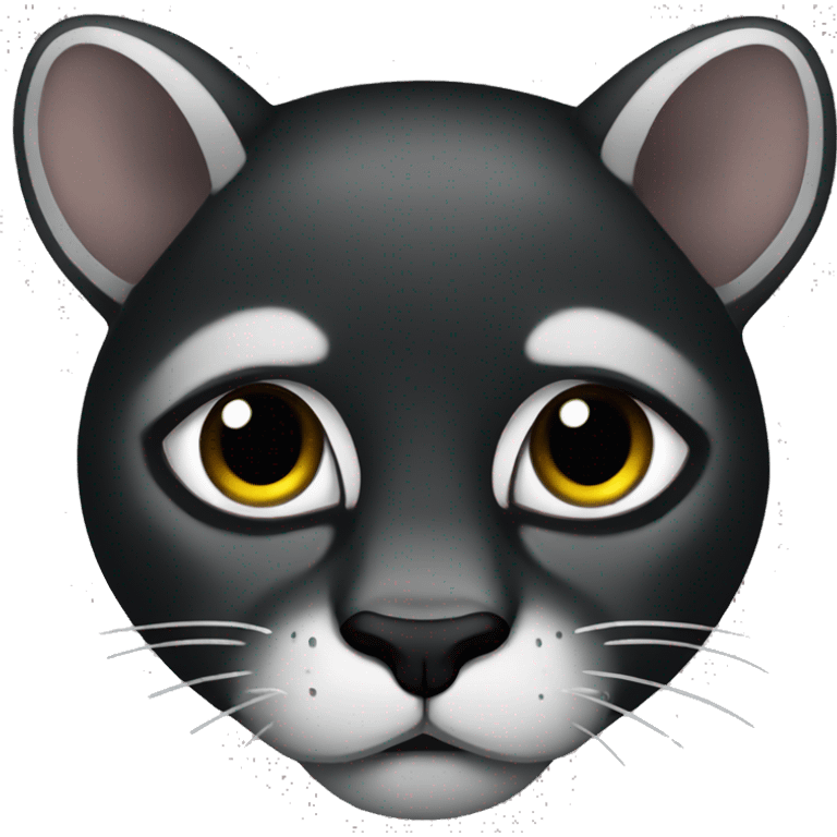 black puma with tears emoji