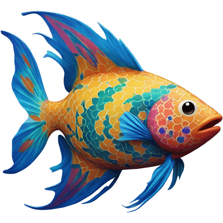 cool fish emoji