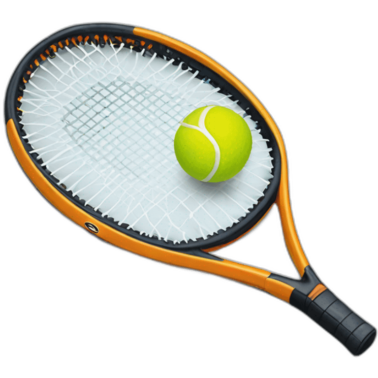 tennis racket with ball emoji