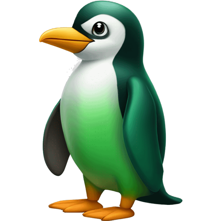 green pinguin emoji