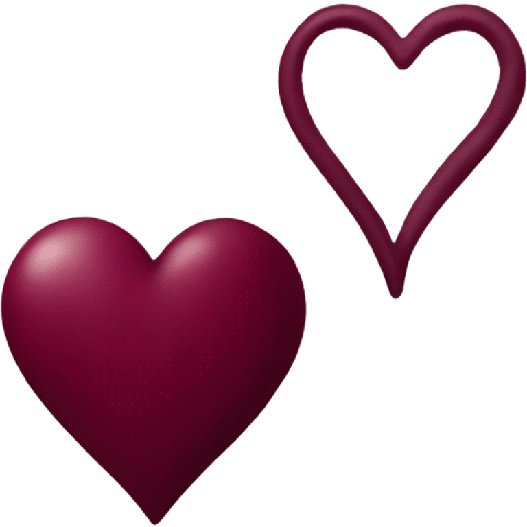 Burgundy heart emoji