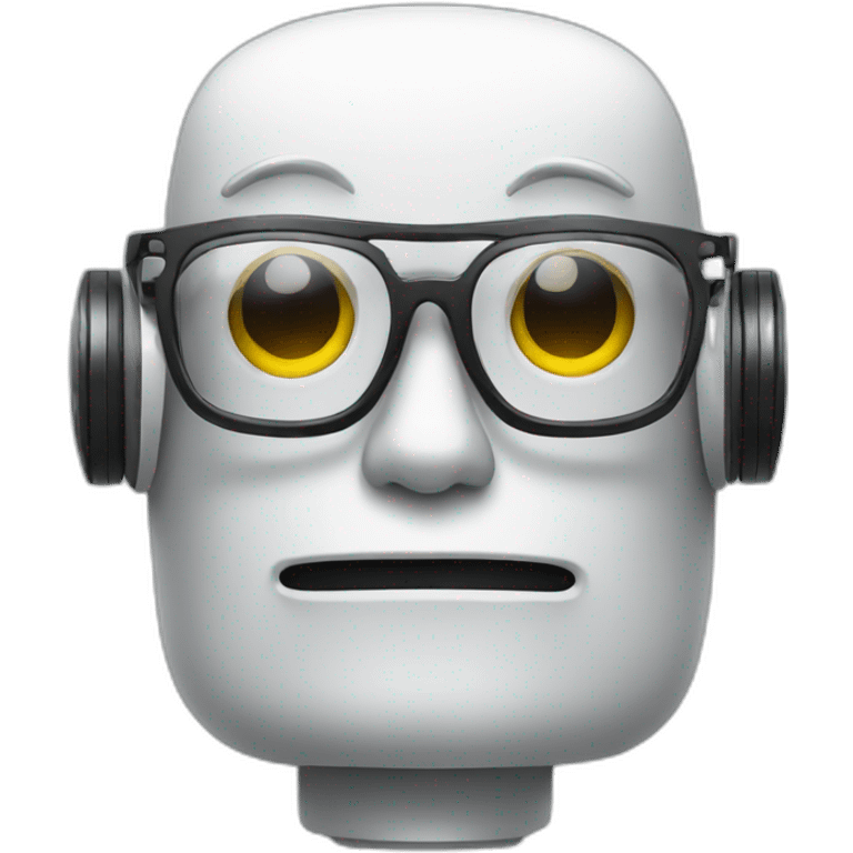 Robot with glasses  emoji